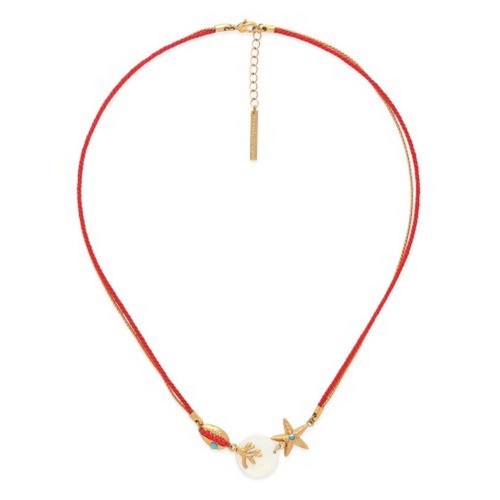 Колье Franck Herval, Darya, с перламутром, агатом и Swarovski, FH26.2-13-64634 красный
