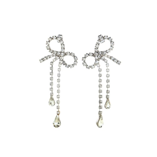 Серьги Moon Paris, Bohemia, бант с кристаллами, MB-26.01-015 хрустальный