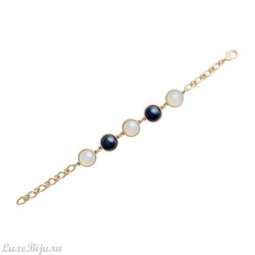 Классический браслет Pearl Opaline-Black Agate C1362.25.4 BW/G