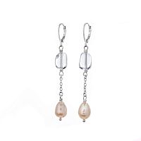 Серьги Lanzerotti, Rococo, с жемчугом и хрусталём, LZ-26.07-243 белый