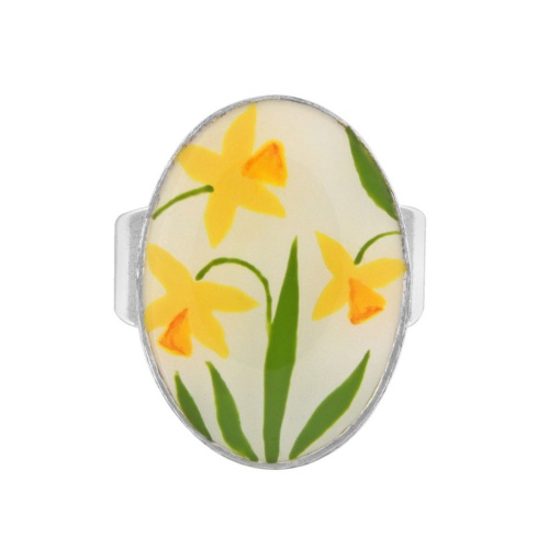 Кольцо TARATATA, Jonquille, разъемное, с узорами и цветной смолой, TT-W24-01401-10Y желтый фото 2