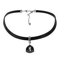 Колье Fiore Luna Silver Night / Black Leather, B2110SW-N06.3 BW/S