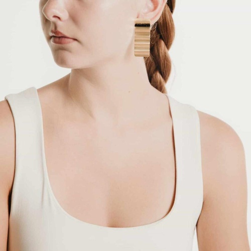 Серьги Katerina Vassou, Atrium, с кристаллами, KV24.2-401335G золотистый фото 2