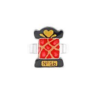 Кольцо TARATATA, Ruban, разъемное, цветная смола, золотая краска, TT-W25-10421-103 красный