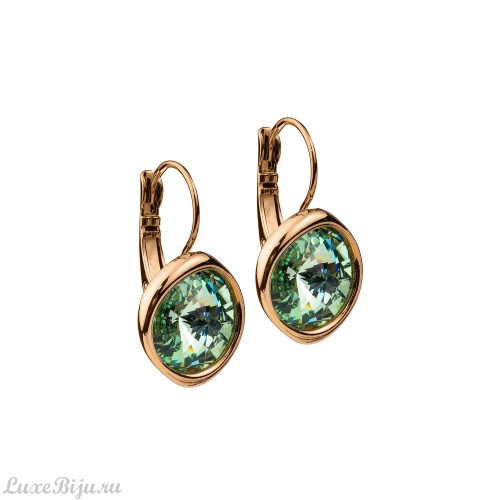Серьги Fiore Luna Chrysolite A1902.16 G/RG