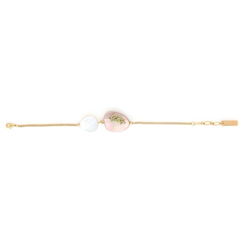 Браслет Nature Bijoux, Calliope, с перламутром и золотистый нитью, NB25.1-13-44091 золотистый фото 4