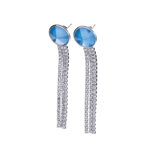 Серьги Moon Paris, Ringo, с кристаллами, MR-22.03-063 голубой