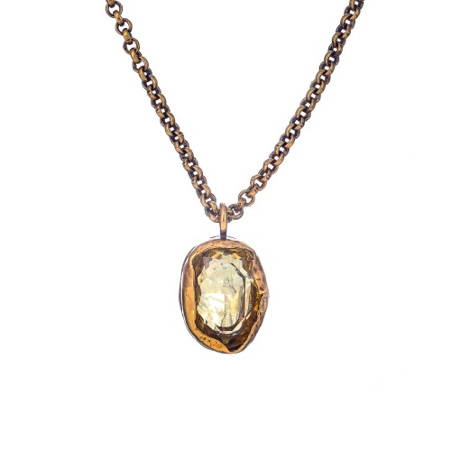 Колье Thot Gioielli, с рейнстоуном, TG25.1-CL110 желтый
