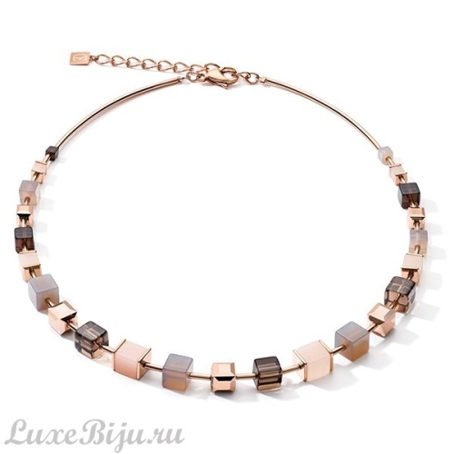 Колье Coeur de Lion Rose Gold Brown 5059/10-1100