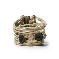 Браслет Katerina Vassou, Happiness, с друзой агата, KV25.1-403167GBLACK черный