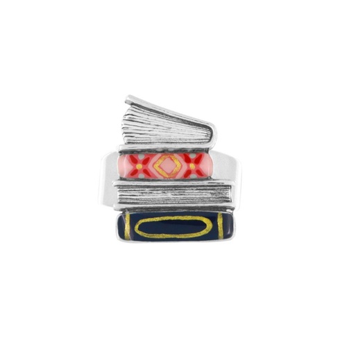 Кольцо TARATATA, Romans, разъемное, цветная смола, золотая краска, TT-H25-01403-10M серебристый