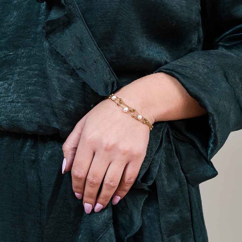 Браслет Fiore Luna PERLE, CB03169-1 BW/G фото 2