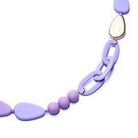 Колье Moon Paris, Lorian, со вставками из каучука, ML-22.02-018 сиреневый