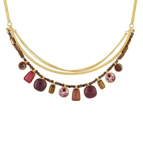 Колье TARATATA, Manufacture, со смолой и стеклянными бусинами, TT-W23-01102-203 красный фото 2