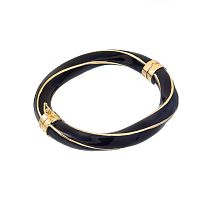 Браслет Francesca Bianchi, кафф, с эмалью, FB25.2-BF14 черный, 6см