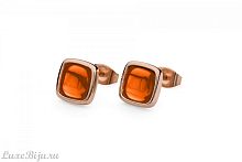 Пусеты Qudo Modica small RG/P 307550 BR/RG