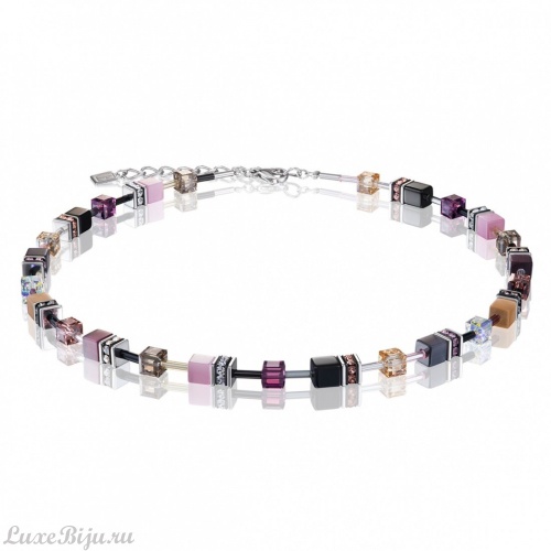 Колье Coeur de Lion Purple-Rose 2838/10-0838