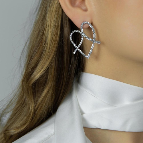 Серьги Moon Paris, Bohemia, в форме сердца, с кристаллами, MB-26.01-002 хрустальный фото 2