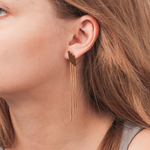 Серьги Fiore Luna, AWE3004-G фото 2