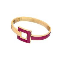 Браслет Francesca Bianchi, кафф, с эмалью, FB25.2-47A красный, 7см