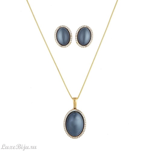Комплект Possebon pearl black agate S3527.4 BW/G