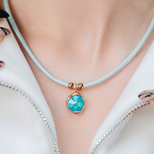 Колье Fiore Luna Aquamarine, B1902.M22 BL/S фото 3