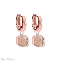 Серьги Qudo Firenze apricot, 300383 R/RG