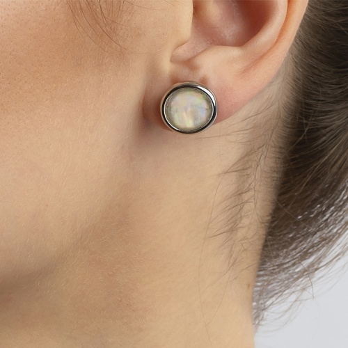 Пусеты Possebon nautilus, A9999.12 BW/S фото 2