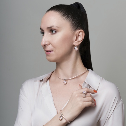 Серьги Fiore Luna Dusty Pink Delite, A1902.M01 R/S фото 4