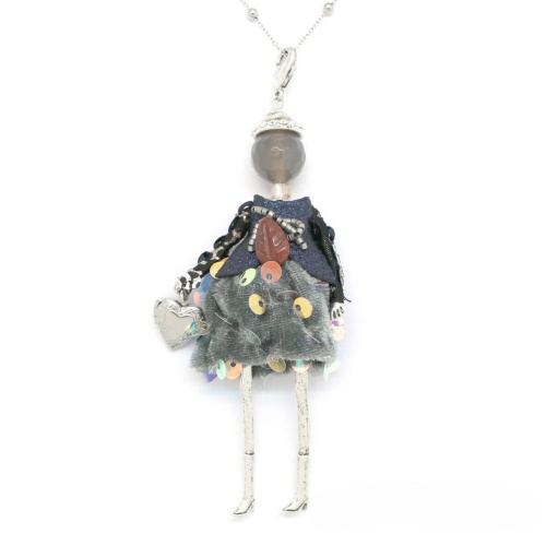 Подвеска Miamelie, кукла Дайан, MiA-2604-CL8894 серебристый