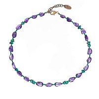 Колье Lanzerotti, Ispirazione, аметист, кристаллы, LZ-24.10-408 фиолетовый