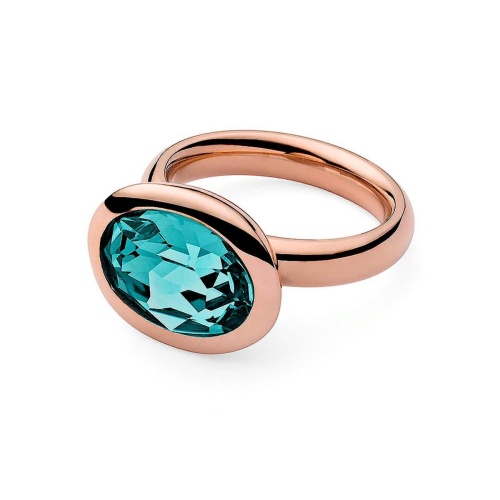 Кольцо Qudo Tivola Light Turquoise 16.5 мм 631783/16.5 BL/RG фото 4