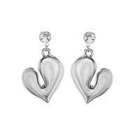 Серьги Moon Paris, Bohemia, с сердцем и кристаллом, MB-26.01-016 серебристый