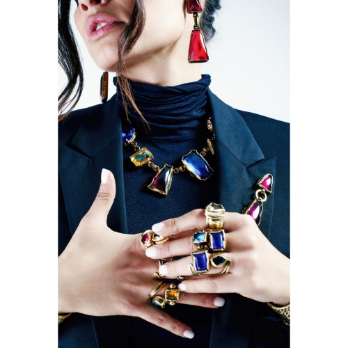 Кольцо Thot Gioielli, с рейнстоуном, TG25.1-AN17V аквамариновый, 17 фото 3