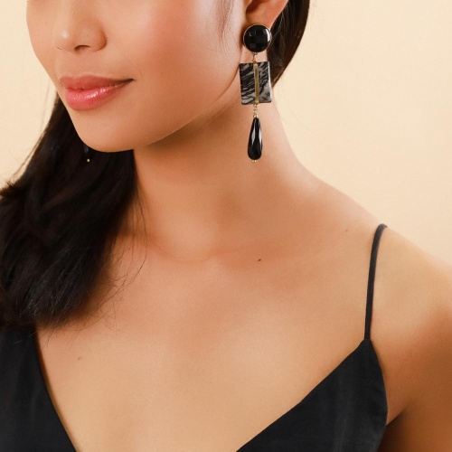 Серьги Nature Bijoux, Berlin, с яшмой и агатом, NB23.2-12-78740 черный фото 7