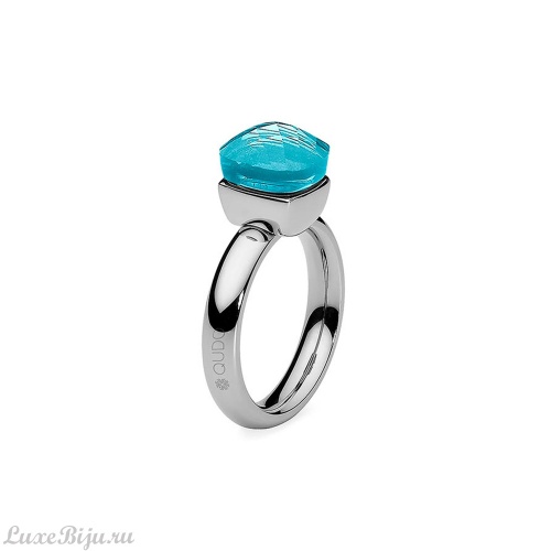 Кольцо Qudo Firenze aqua 16.5 мм 610072/16.5 BL/S