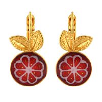 Серьги TARATATA, Grenat, с цветной смолой и микробусинами, TT-W24-04745-203 красный