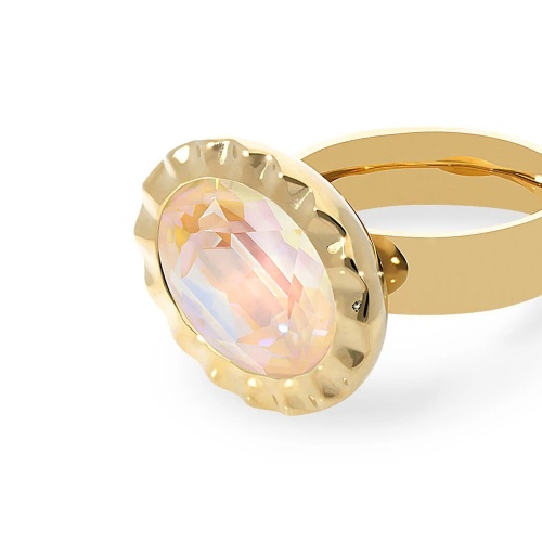 Кольцо Qudo TIVOLA UNICA big (G/P) Ivory cream delite 56, 688322 фото 8