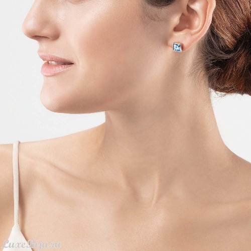 Пусеты Coeur de Lion Light Blue-Silver, 0500/21-0741 фото 2