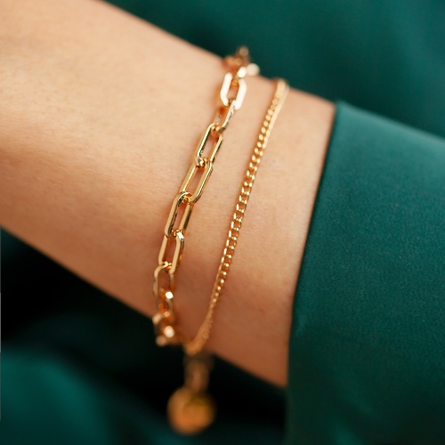 Браслет Fiore Luna Twice Сarabiner, CL6104 G фото 4