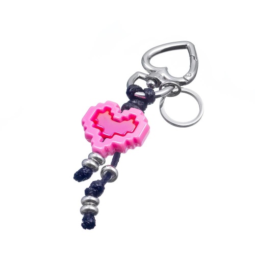 Брелок Moon Paris, Ringo, с перламутровым сердцем, MR-24.06-052 фуксия