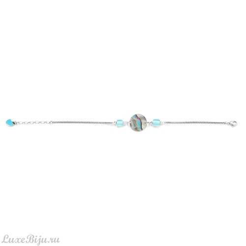 Браслет Nature Bijoux, Mauna kai, с гелиотисом и стеклом, NB22.1-13-42140 голубой фото 2