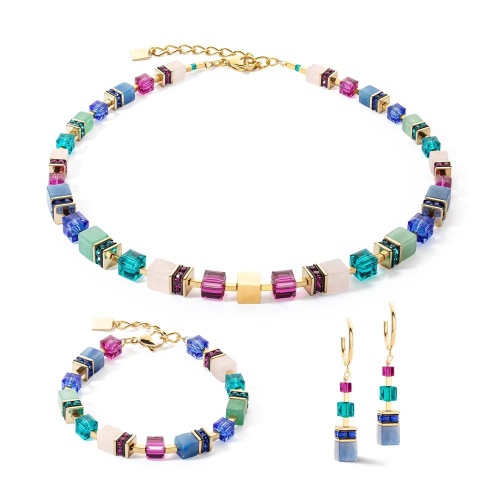 Пусеты Coeur de Lion Multicolour Gemstone, 3039/21-1561 фото 5