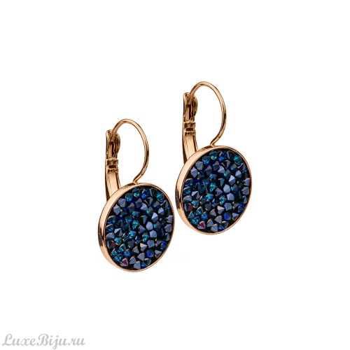 Серьги Fiore Luna Bermuda Blue A1907.23 BL/RG