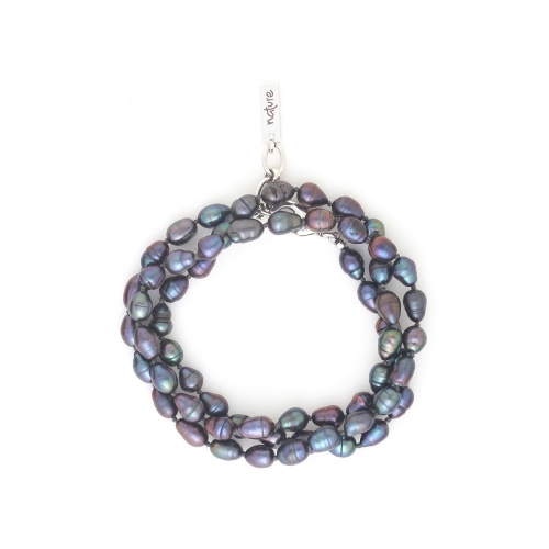 Браслет Nature Bijoux, Pebble Beach, в несколько оборотов, с жемчугом, NB25.2-13-44322 серый фото 2