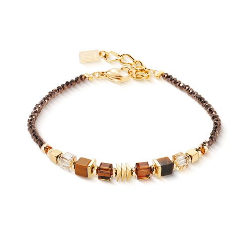 Браслет Coeur de Lion Brown-Gold, 3044/30-1116