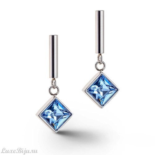 Пусеты Coeur de Lion Light Blue-Silver, 6006/21-0741