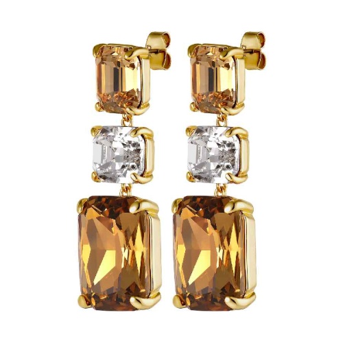 Серьги Dyrberg Kern ESMARA SG GOLDEN / CRYSTAL, 460013