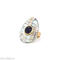 Кольцо Nature Bijoux, Giverny, разъемное, с гелиотисом и аметистом, NB24.2-19-25260 сиреневый