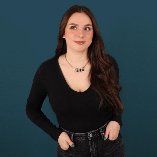 Колье TARATATA, Clair de lune, смола,бусины,блестки,краска,пудра, TT-H24-04105-207 зеленый фото 3